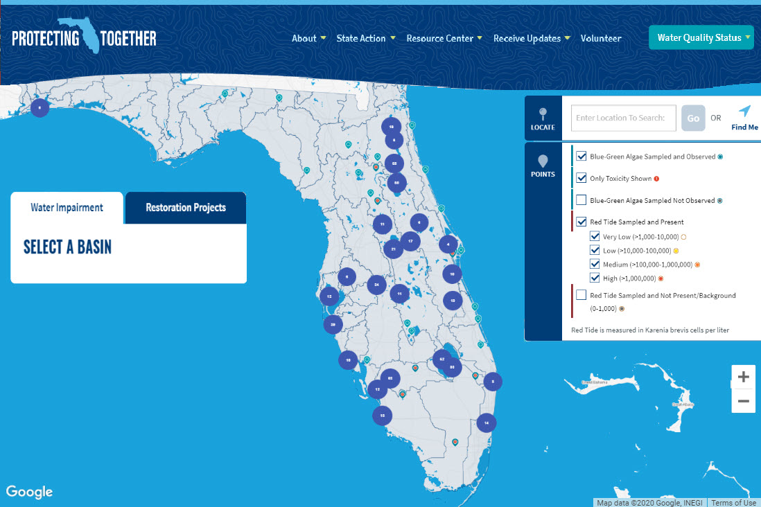 Blue-Green Algae  Water Quality Dashboard