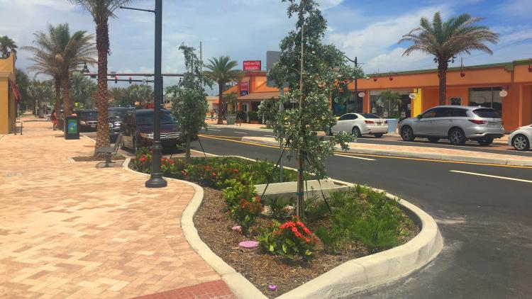 Low impact development at Minuteman Causeway in Cocoa Beach