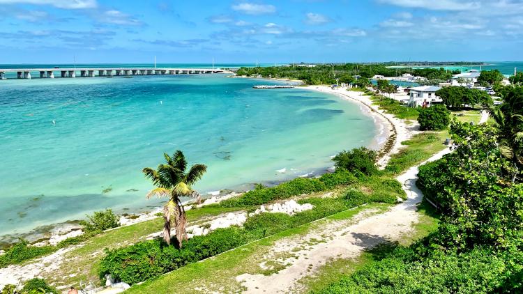 Aerial view of Bahia Honda State Park
