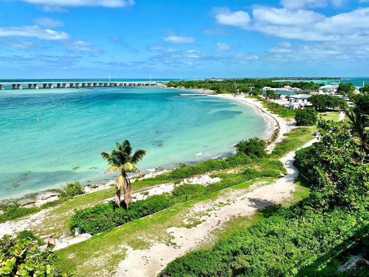 Aerial view of Bahia Honda State Park